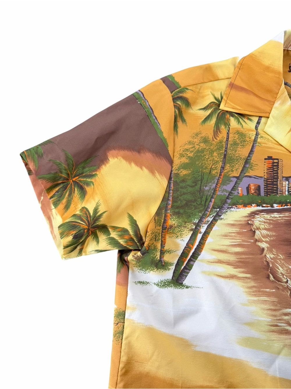 Rai Nani Vintage Men's Button up Hawaiian Shirt/Tropical Print/Size: Large - Picture 4 of 14